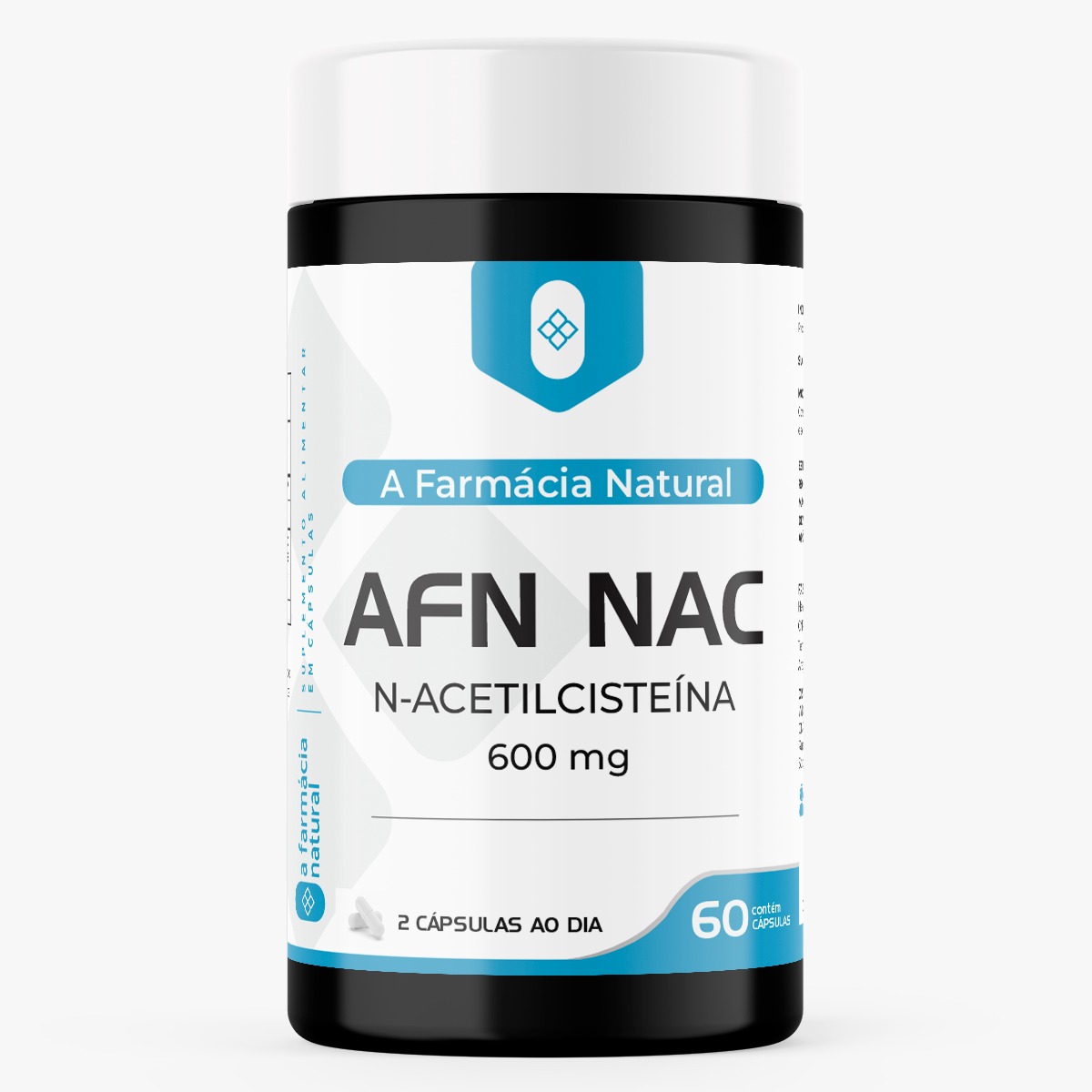 Pote de cápsulas NAC